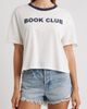 Vinyl Icons Vinyl Icons Book Club Crop Graphic Ringer T-Shirt - 1