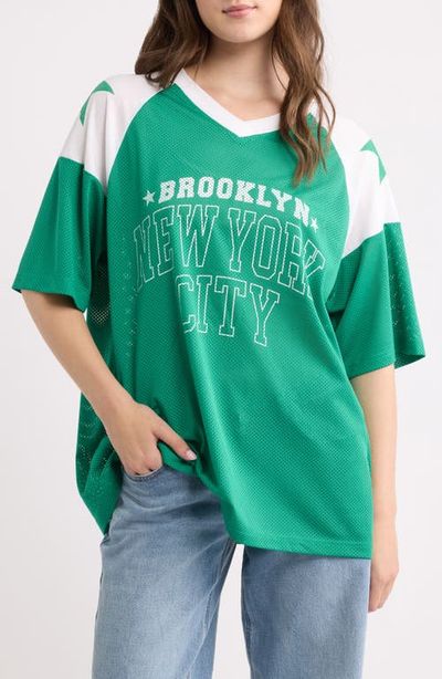 Vinyl Icons Vinyl Icons Brooklyn New York City Graphic Mesh T-Shirt