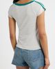 Vinyl Icons Vinyl Icons LA Off the Shoulder Graphic Ringer T-Shirt - 2