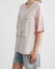 Vinyl Icons Vinyl Icons Numeral Floral Appliqué Cotton Blend T-Shirt - 3