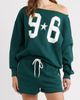 Vinyl Icons Vinyl Icons Off the Shoulder Graphic Sweatshirt - 1
