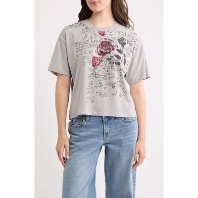 Vinyl Icons Vinyl Icons Roses Crop Graphic T-Shirt