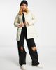 VIOLET ROMANCE Violet Romance collarless quilted jacket with pockets in stone-Neutral - 4