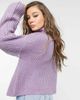 VIOLET ROMANCE Violet Romance high neck chunky sweater in lilac-Purple - 2