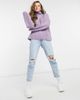 VIOLET ROMANCE Violet Romance high neck chunky sweater in lilac-Purple - 4