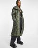 VIOLET ROMANCE Violet Romance quilted shawl neck longline coat in khaki-Green - 2