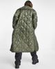 VIOLET ROMANCE Violet Romance quilted shawl neck longline coat in khaki-Green - 4