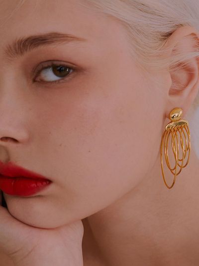 viollina 6 Hoops Earrings Gold