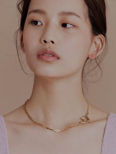 viollina Cupid Screw Necklace_Gold