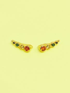viollina Dreamy Garden Earrings_ Gold