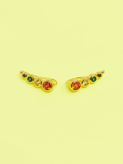 viollina Dreamy Garden Earrings_ Gold