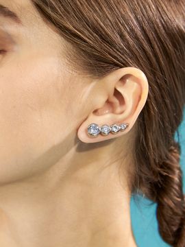 viollina Dreamy Garden Earrings_ Silver