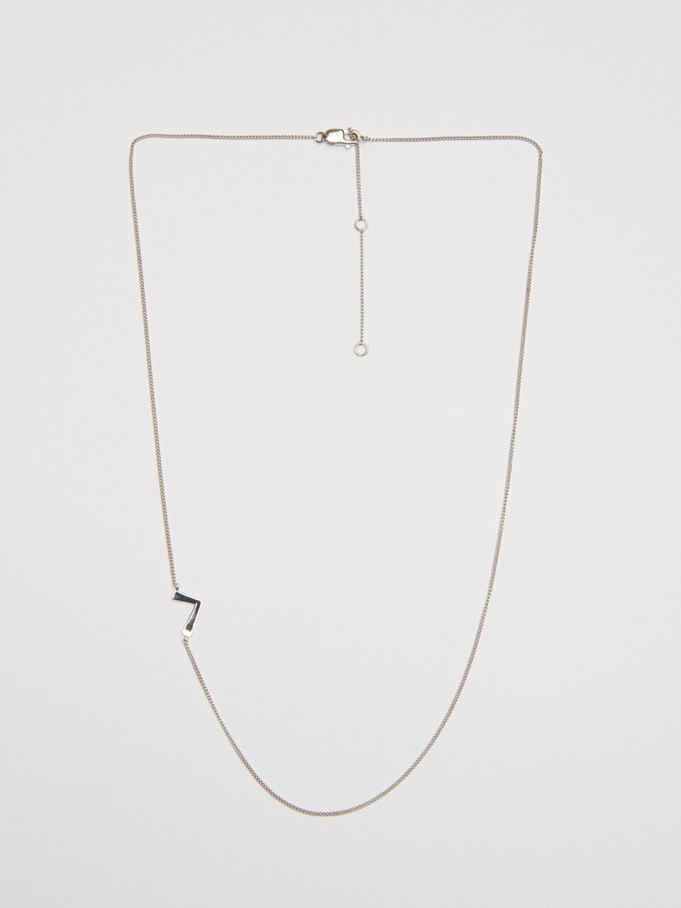 viollina Hanguel Alphabet Silver Necklace
