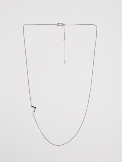 viollina Hanguel Alphabet Silver Necklace