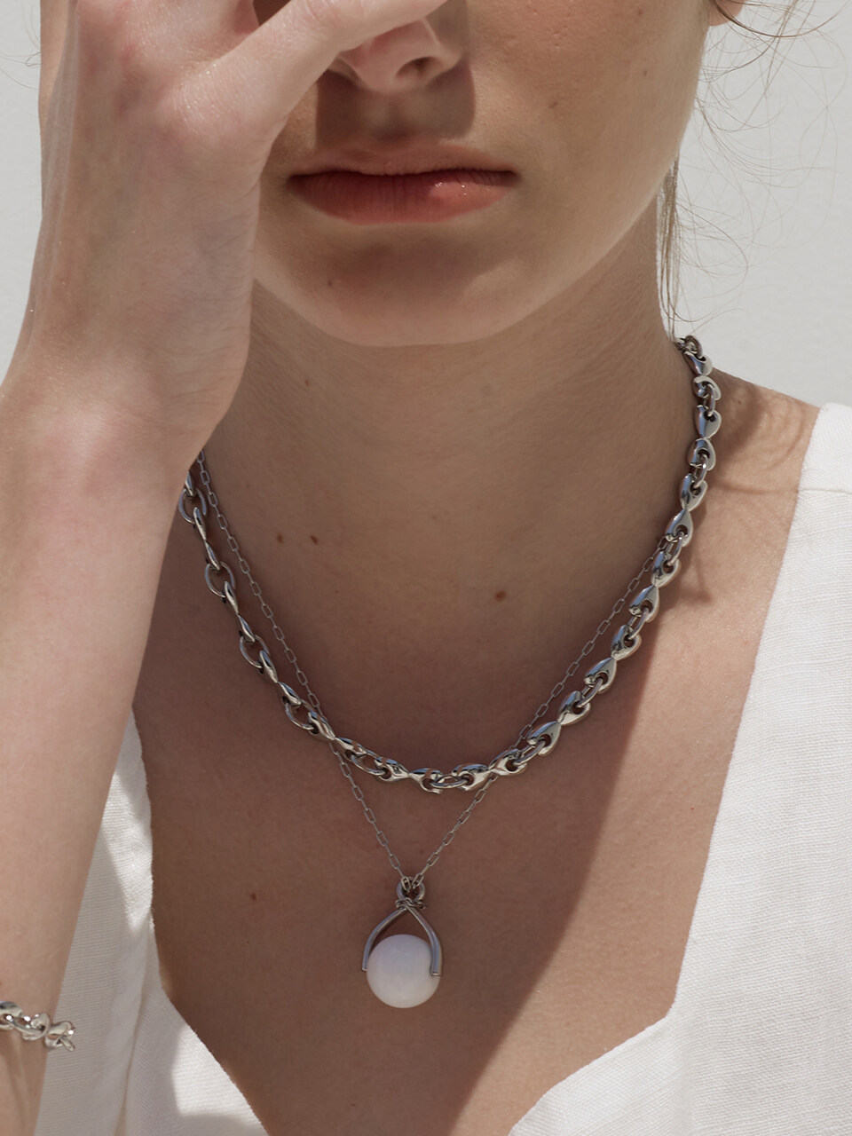 viollina Love Connection Necklace (Silver)
