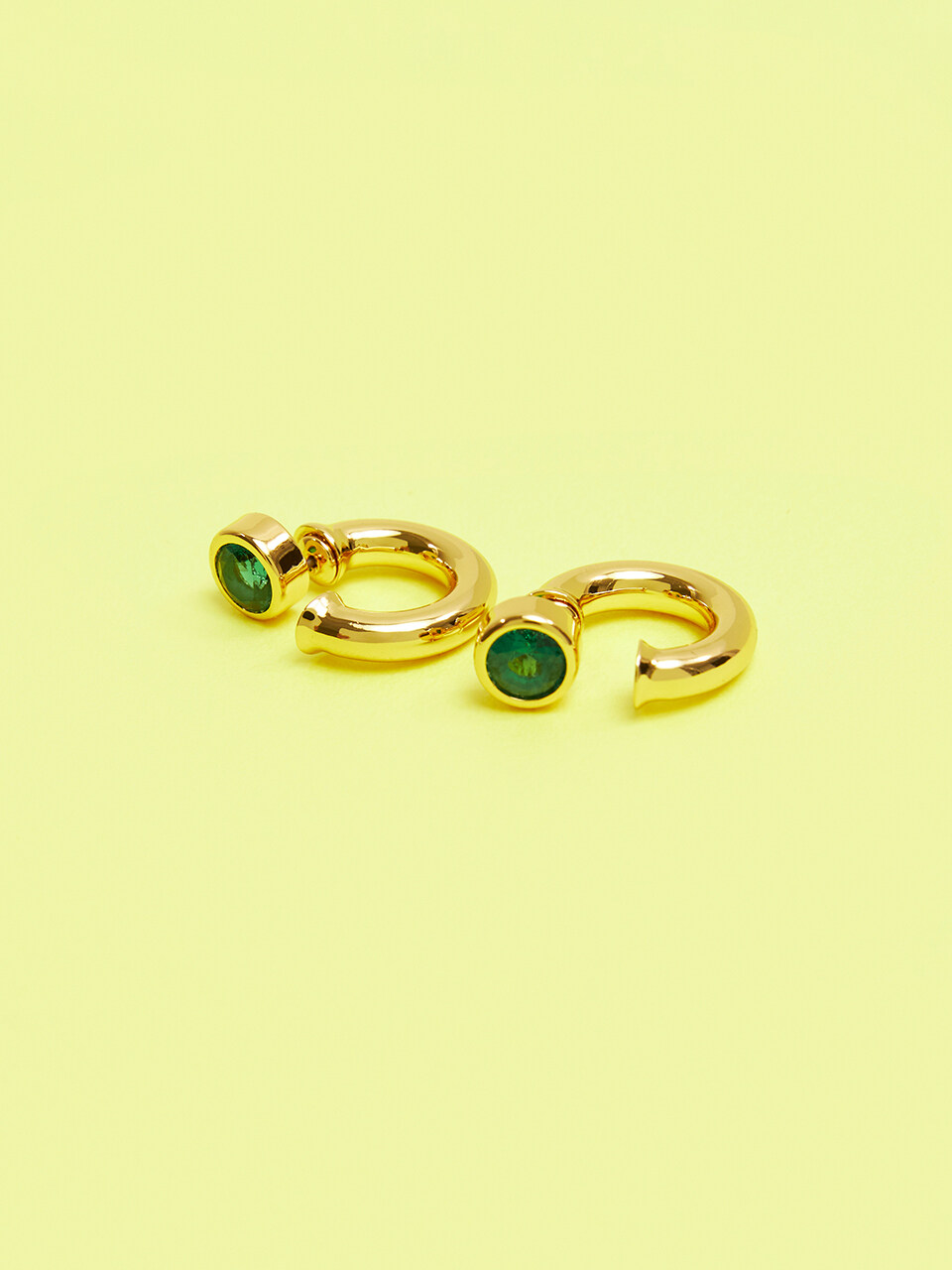 viollina One Point Hoops_ Gold