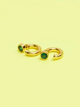 viollina One Point Hoops_ Gold