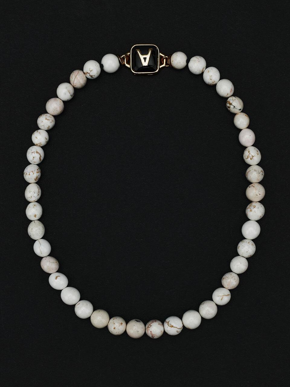 viollina Pine Chalk Necklace_10mm