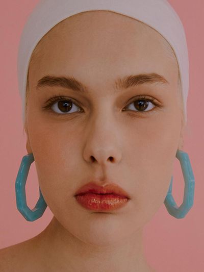 viollina Septangular Earrings_Jade