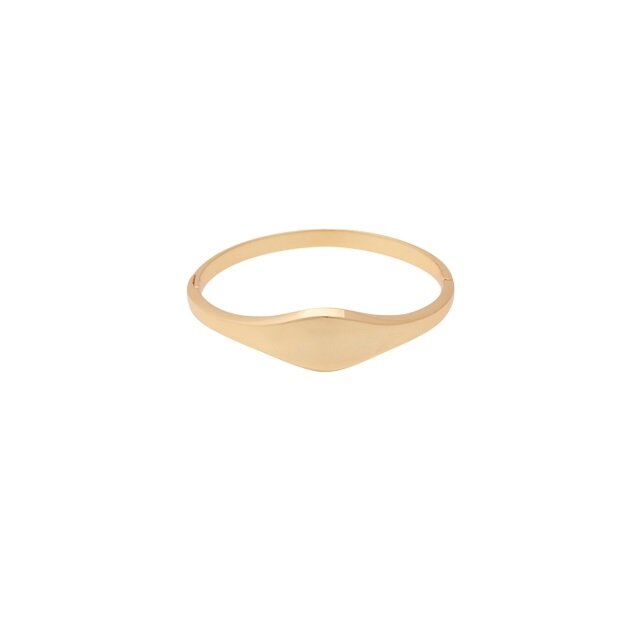 viollina Signet Hinge Gold Bracelet