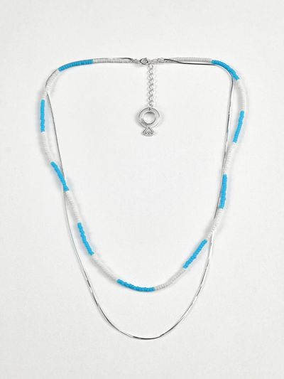viollina Summer Beach Necklace_Blue