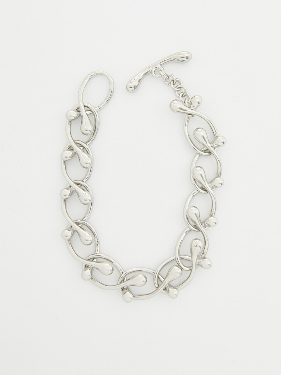 viollina Tear Drop Chain Bracelet_Silver