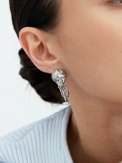 viollina Victory Goddess Earrings_Silver
