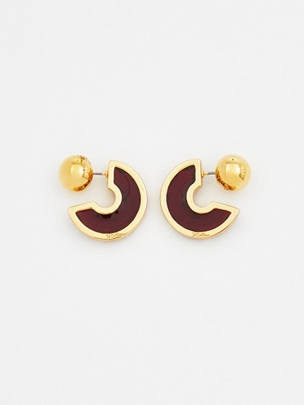 viollina X Small Clear Hoops_Red