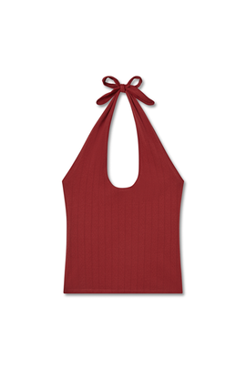 VIR VITA VIR VITA Pauline Pointelle Halter Top