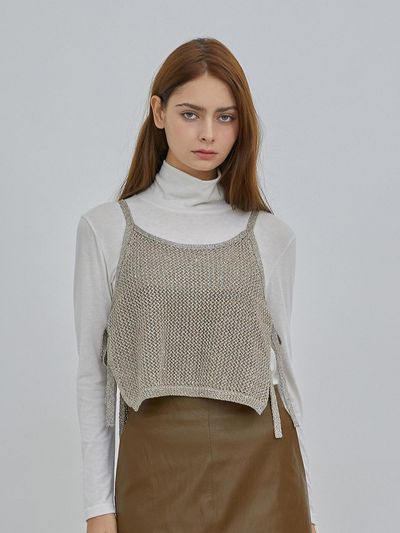 VISIT IN NEWYORK Pearl Sleeveless Knit (VA7VK71)