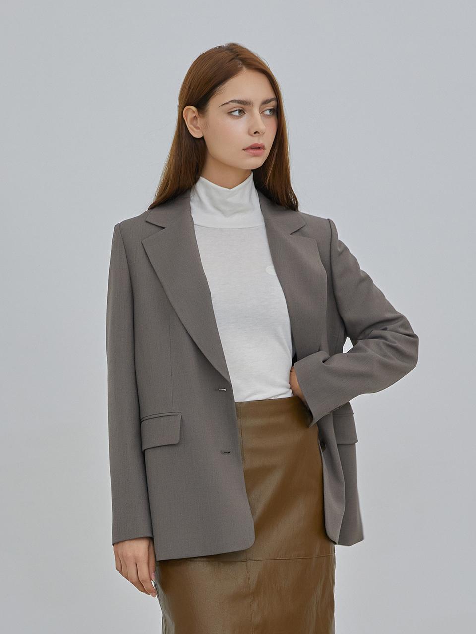 VISIT IN NEWYORK Single Breasted Classic Jacket (VA9JK12)