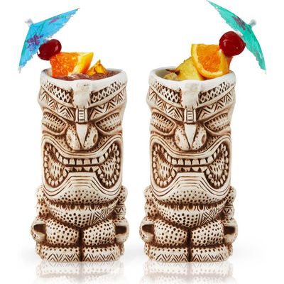 Viski Viski Pacific High Tide Tiki Mugs Set of 2
