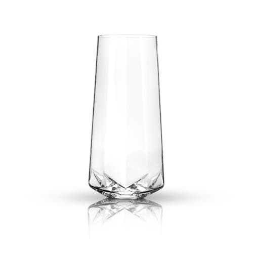 Viski Viski Seneca Crystal Faceted Stemless Champagne Flutes Set of 2