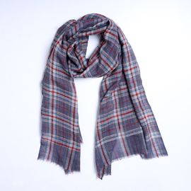 Vismaya Vismaya Blue Plaid Scarf 