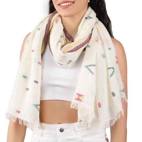 Vismaya Vismaya Pixel Woven Cotton Scarf