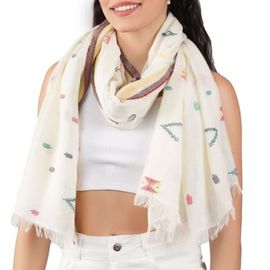 Vismaya Vismaya Pixel Woven Cotton Scarf
