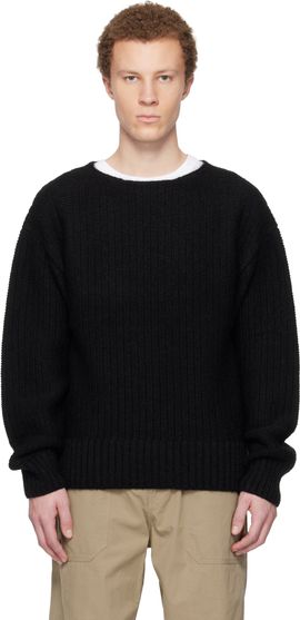 visvim visvim Black Boatneck Sweater