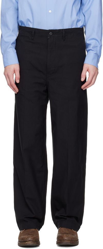 visvim visvim Black Ex Wide Chino Trousers
