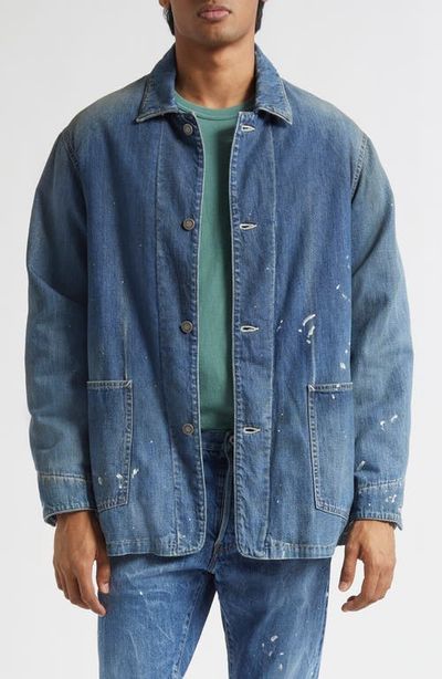 VISVIM VISVIM Distressed Denim Down Chore Jacket