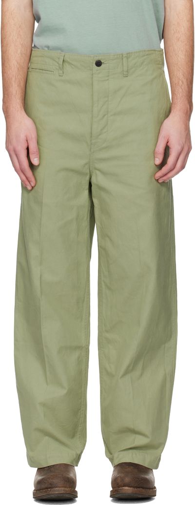 visvim visvim Green Ex Wide Chino Trousers.