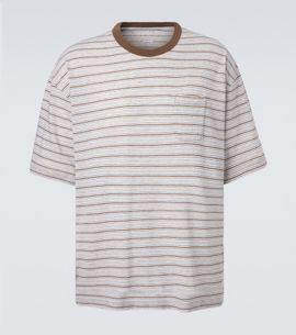 Visvim Visvim Mondo Border wool and cotton T-shirt