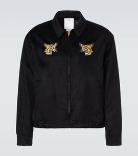 Visvim Visvim Norad embroidered silk blouson