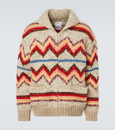 Visvim Visvim Wool and cashmere jacquard cardigan