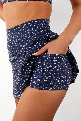 Vitality Vitality Cloud II Flutter Skort in Oxford Microfloral, Women's at Urban Outfitters