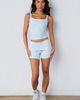 Vitality Vitality Cloud II Foldover Mini Short in Clear Sky Washed, Women's at Urban Outfitters - 1