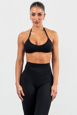 Vitality Vitality Cloud II Micro Halter Bra in Midnight, Women's at Urban Outfitters