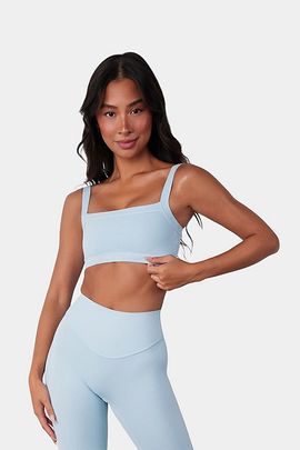 Vitality Vitality Cloud II Square Bra in Clear Sky Washed, Women's at Urban Outfitters