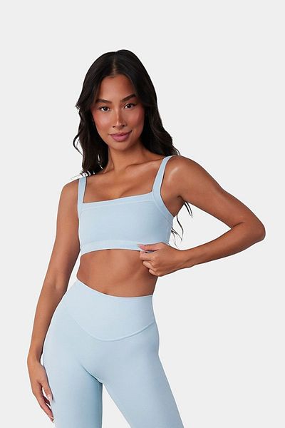 Vitality Vitality Cloud II Square Bra in Clear Sky Washed, Women's at Urban Outfitters