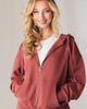 Vitality Vitality Uni Cozy Zip Hoodie in Rosewood, Women's at Urban Outfitters - 2