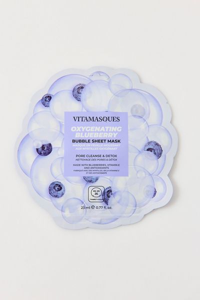 Vitamasques Vitamasques Oxygenating Blueberry Bubble Sheet Mask in Oxygenating at Urban Outfitters